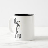 Justice League | Wonder-vrouw met Pop-lak Tweekleurige Koffiemok (Voorkant links)