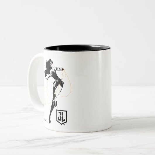 Justice League | Wonder-vrouw met Pop-lak Tweekleurige Koffiemok (Voorkant links)