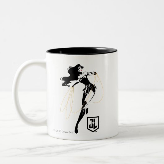 Justice League | Wonder-vrouw met Pop-lak Tweekleurige Koffiemok (Links)