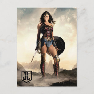 Justice League   Wonder-vrouw op slagveld Briefkaart