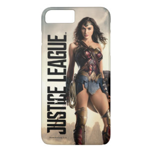 Justice League   Wonder-vrouw op slagveld iPhone 8/7 Plus Hoesje