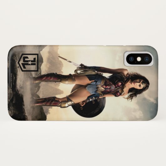 Justice League | Wonder-vrouw op slagveld Case-Mate iPhone Case (Achterkant (horizontaal))