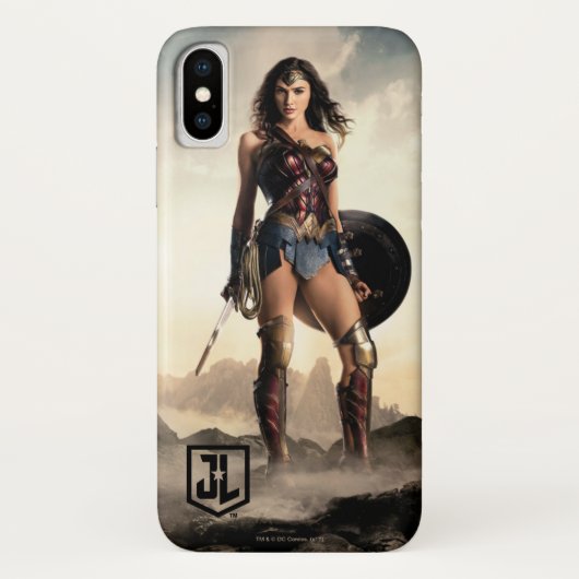 Justice League | Wonder-vrouw op slagveld Case-Mate iPhone Case (Achterkant)