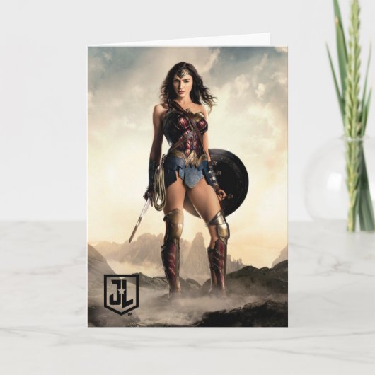 Justice League | Wonder-vrouw op slagveld Kaart (Voorkant)