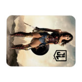 Justice League | Wonder-vrouw op slagveld Magneet (Horizontaal)