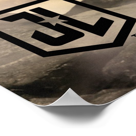 Justice League | Wonder-vrouw op slagveld Poster (Hoek)