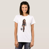 Justice League | Wonder-vrouw op slagveld T-shirt (Voorkant volledig)