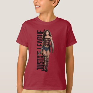 Justice League Wonder-vrouw op slagveld T-shirt