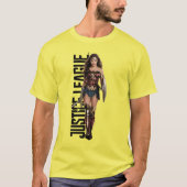 Justice League | Wonder-vrouw op slagveld T-shirt (Voorkant)