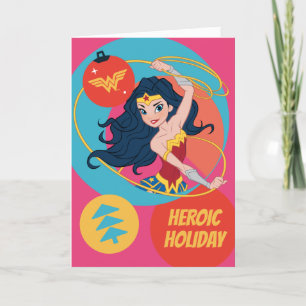 Justice League Wonder Woman Holiday Bauble Feestdagen Kaart