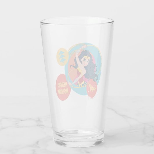 Justice League Wonder Woman Holiday Bauble Glas (Achterkant)