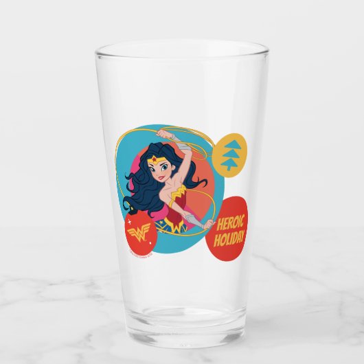 Justice League Wonder Woman Holiday Bauble Glas (Voorkant)