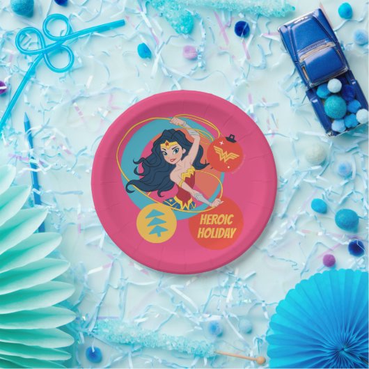 Justice League Wonder Woman Holiday Bauble Papieren Bordje (Feest)