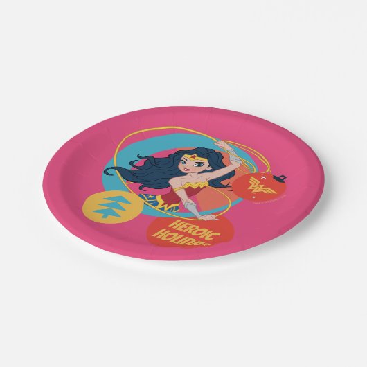 Justice League Wonder Woman Holiday Bauble Papieren Bordje (Gekanteld)