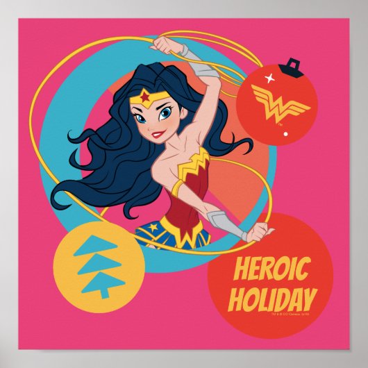 Justice League Wonder Woman Holiday Bauble Poster (Voorkant)