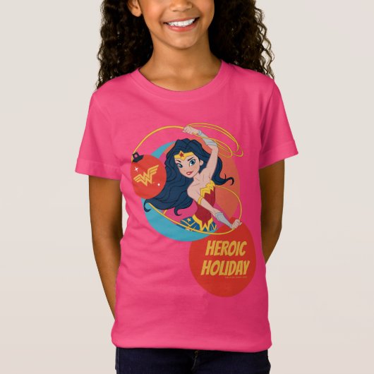 Justice League Wonder Woman Holiday Bauble T-shirt (Voorkant)