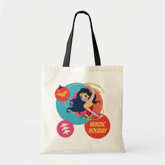 Justice League Wonder Woman Holiday Bauble Tote Bag (Voorkant)