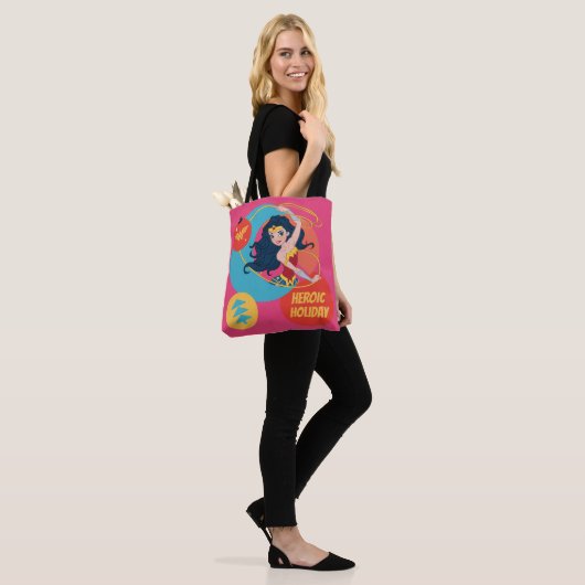 Justice League Wonder Woman Holiday Bauble Tote Bag (Op model)