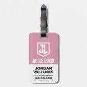Justice League | Wonder Woman & JL Icon Pop Art Bagagelabel (Achterkant verticaal)