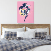 Justice League | Wonder Woman & JL Icon Pop Art Canvas Afdruk (Insitu (Slaapkamer))