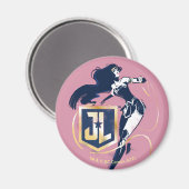 Justice League | Wonder Woman & JL Icon Pop Art Magneet (Voorkant / Achterkant)
