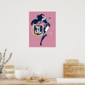 Justice League | Wonder Woman & JL Icon Pop Art Poster (Keuken)