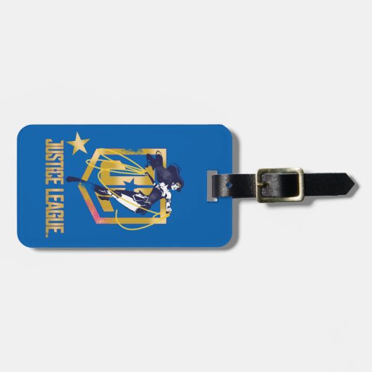 Justice League | Wonder Woman JL Logo Art Bagagelabel (Voorkant horizontaal)