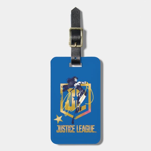 Justice League | Wonder Woman JL Logo Art Bagagelabel (Voorkant verticaal)