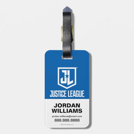 Justice League | Wonder Woman JL Logo Art Bagagelabel (Achterkant verticaal)