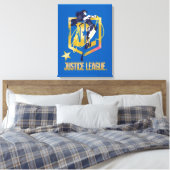 Justice League | Wonder Woman JL Logo Art Canvas Afdruk (Insitu (Slaapkamer))