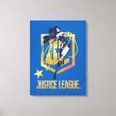 Justice League | Wonder Woman JL Logo Art Canvas Afdruk (Voorkant)