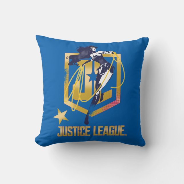 Justice League | Wonder Woman JL Logo Art Kussen (Voorkant)