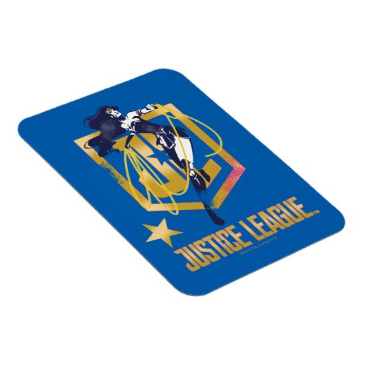 Justice League | Wonder Woman JL Logo Art Magneet (Rechterzijde)