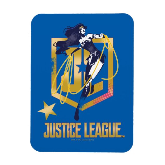 Justice League | Wonder Woman JL Logo Art Magneet (Verticaal)