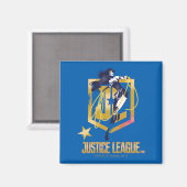Justice League | Wonder Woman JL Logo Art Magneet (Voorkant / Achterkant)