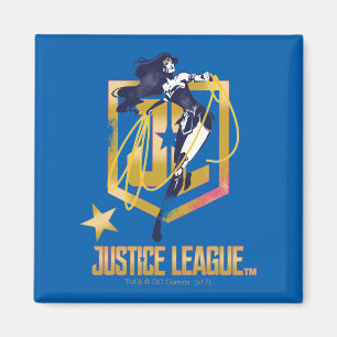 Justice League   Wonder Woman JL Logo Art Magneet