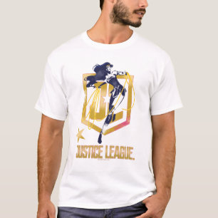 Justice League Wonder Woman JL Logo Art T-shirt