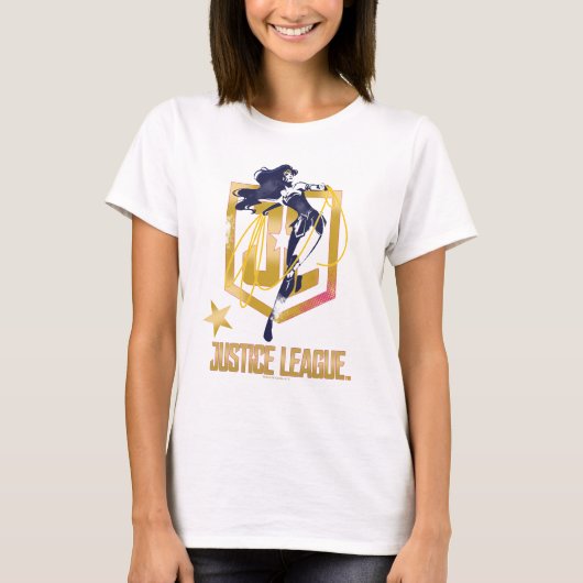 Justice League | Wonder Woman JL Logo Art T-shirt (Voorkant)