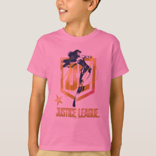Justice League   Wonder Woman JL Logo Pop Art T-shirt