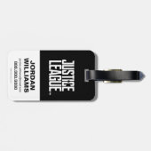 Justice League | Wonder Woman met Lasso Pop Art Bagagelabel (Achterkant horizontaal)