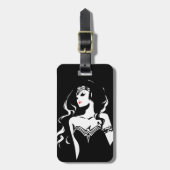 Justice League | Wonder Woman Noir Pop Art Bagagelabel (Voorkant verticaal)