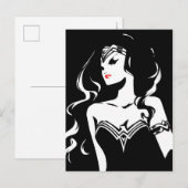 Justice League | Wonder Woman Noir Pop Art Briefkaart (Voorkant / Achterkant)