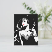 Justice League | Wonder Woman Noir Pop Art Briefkaart (Staand voorkant)