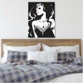 Justice League | Wonder Woman Noir Pop Art Canvas Afdruk (Insitu (Slaapkamer))