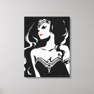 Justice League   Wonder Woman Noir Pop Art Canvas Afdruk