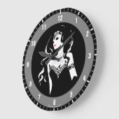 Justice League | Wonder Woman Noir Pop Art Grote Klok (Hoek)