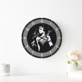 Justice League | Wonder Woman Noir Pop Art Grote Klok (Huis)
