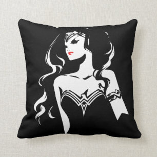 Justice League   Wonder Woman Noir Pop Art Kussen