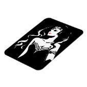 Justice League | Wonder Woman Noir Pop Art Magneet (Linkerzijde)