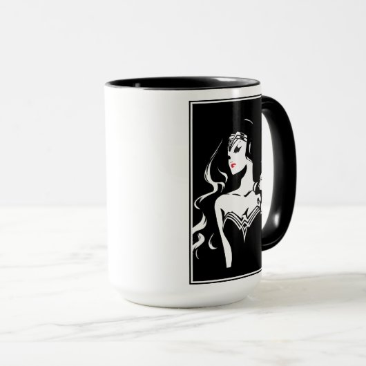 Justice League | Wonder Woman Noir Pop Art Mok (Voorkant rechts)